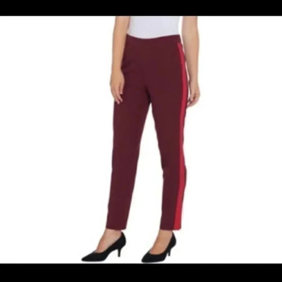 Isaac Mizrahi tuxedo pants with stripes - Picture 1 of 8